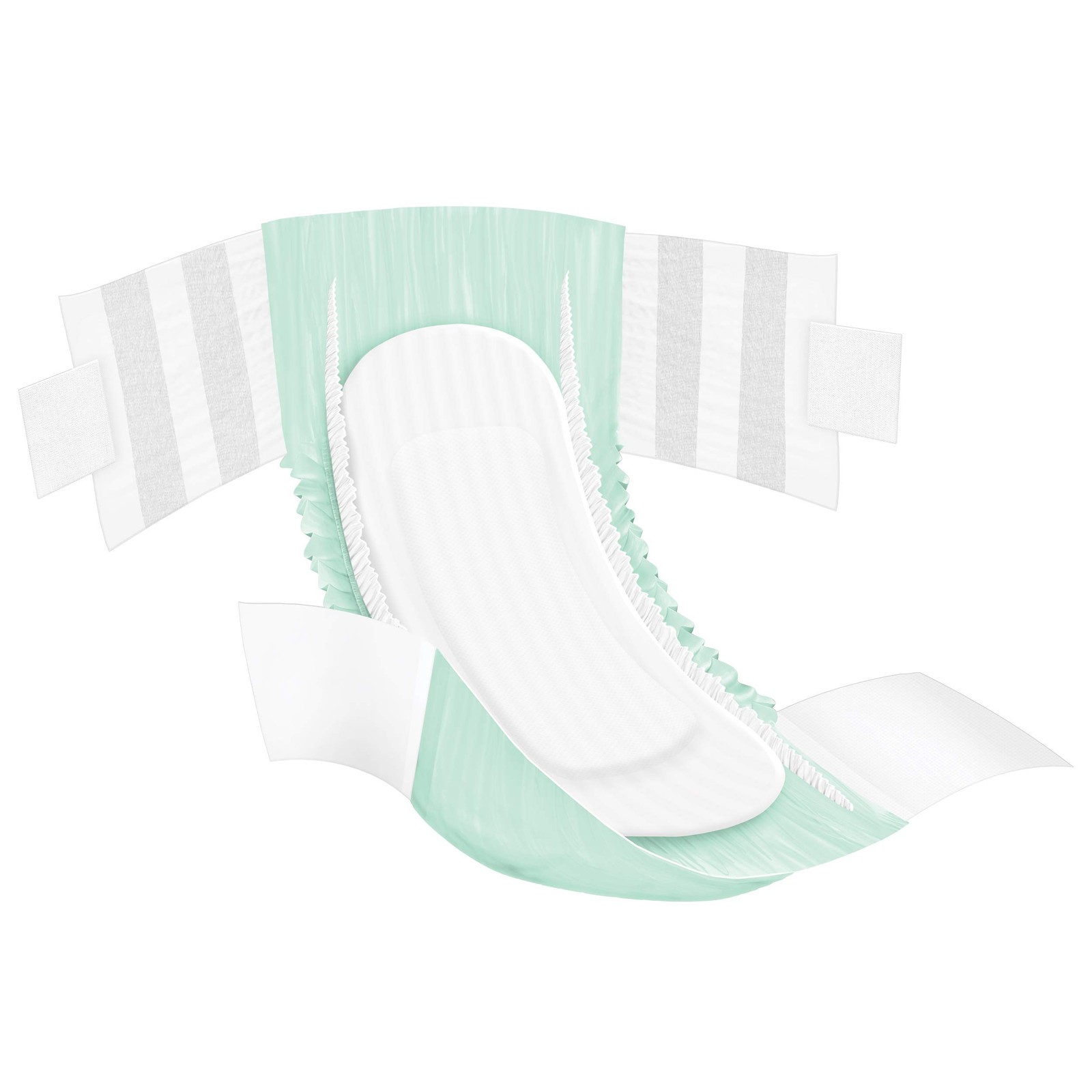 Unisex Briefs XXL 48 Count Total Protection Absorbent Underwear