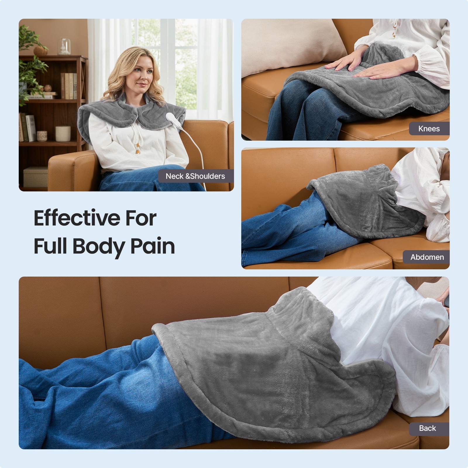 RENPHO Extra Large Heating Pad for Shoulders Neck and Back FSA HSA Eligible, New