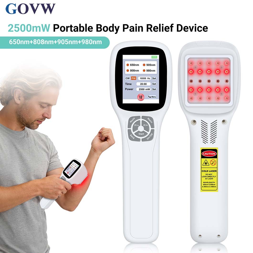 High Power Cold Laser 2500mW 4 Wavelengths for Sports Injuries & Wound Healing