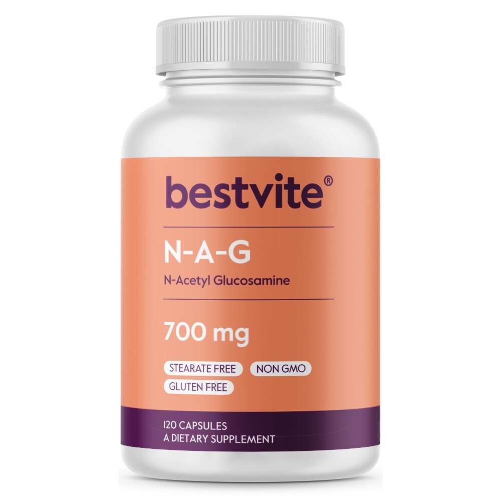 N-Acetyl Glucosamine (N-A-G) 700mg (120 Capsules)-No Stearates