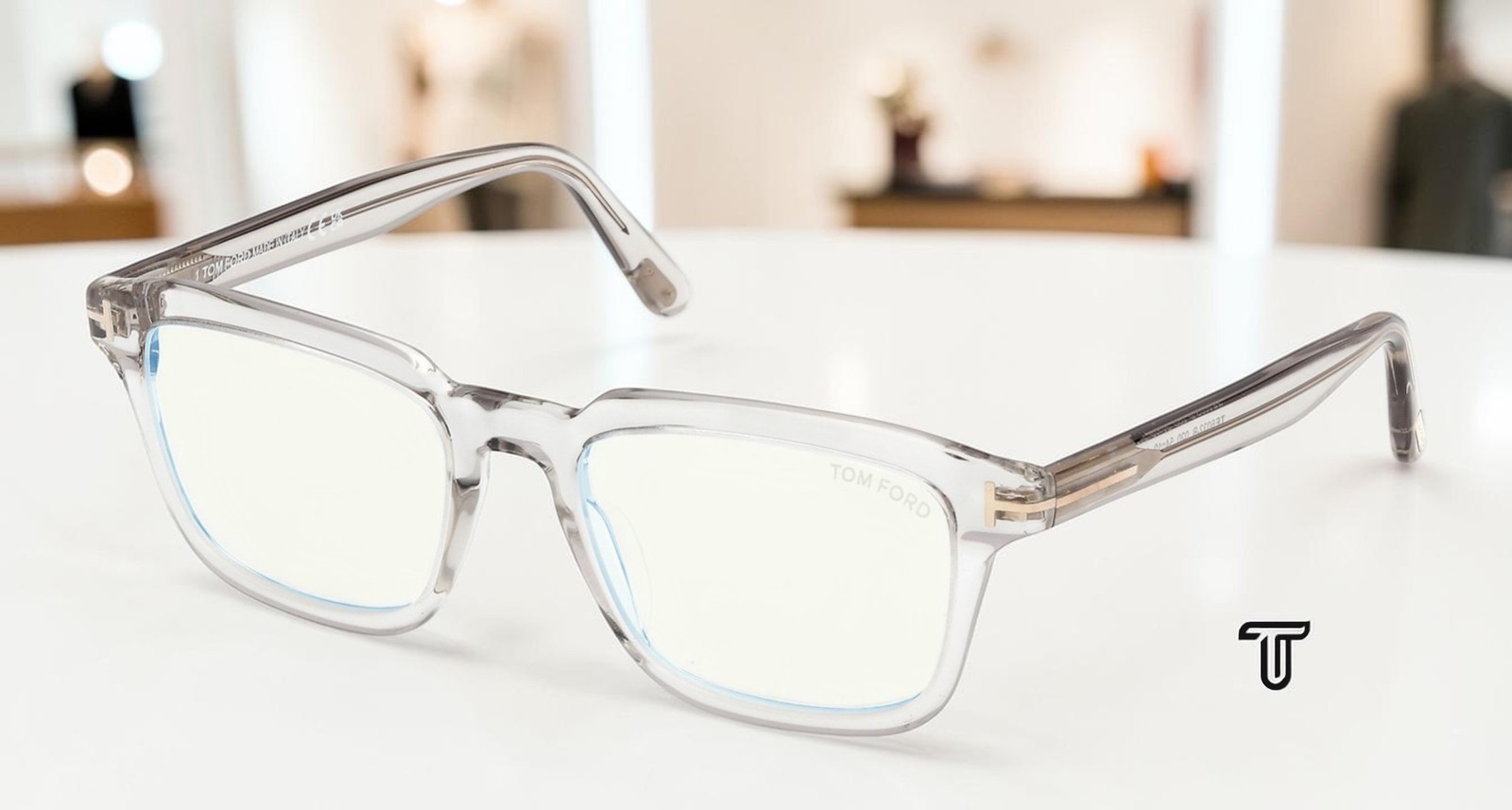 Tom Ford FT6032 B 020 Grey Other Demo Lens 52 mm Men’s Eyeglasses