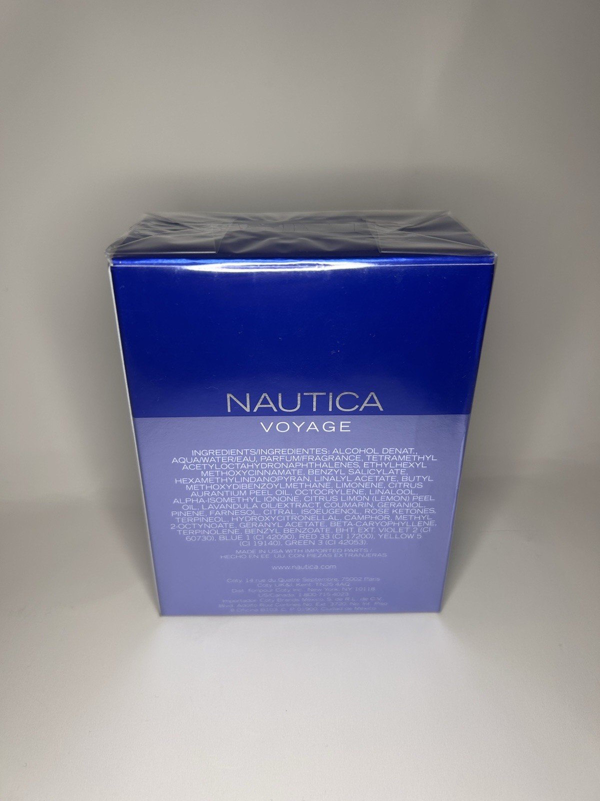 Nautica Voyage Men Cologne EDT 3.3 oz 100ml NEW Factory Sealed Authentic