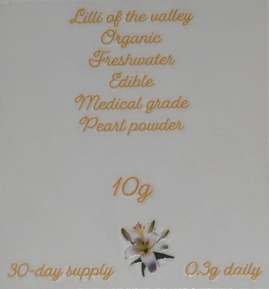 10g PearlpurinPP –  Edible Organic Freshwater Pearl Powder Anti aging supplement