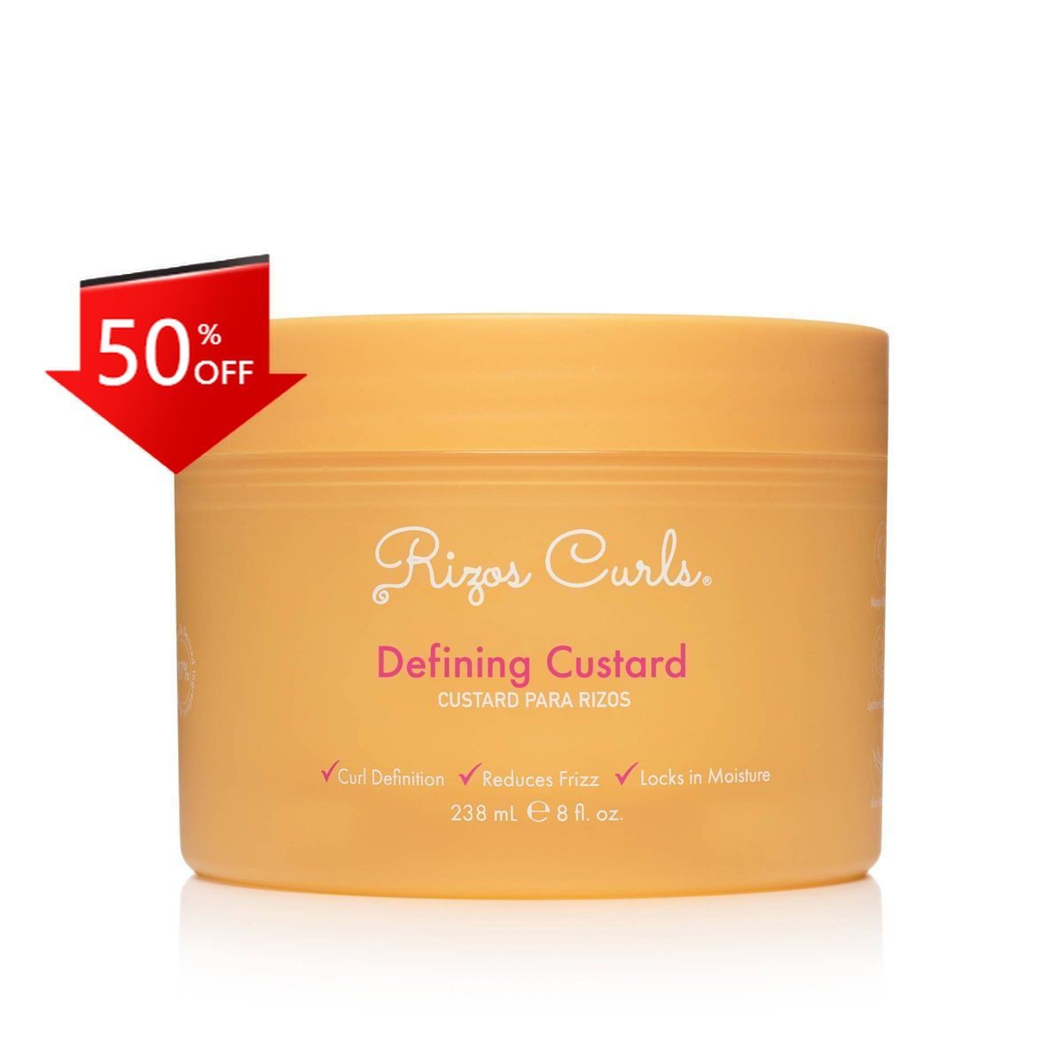 Rizos Curls Defining Custard – 8 fl oz: Curl Enhancing, For All Hair Types