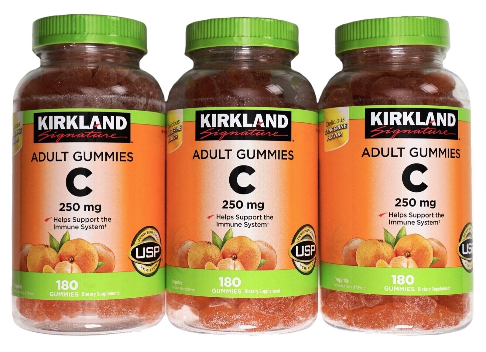 Kirkland Signature Vitamin C 250 mg Immune Support, 360 or 180 Adult Gummies