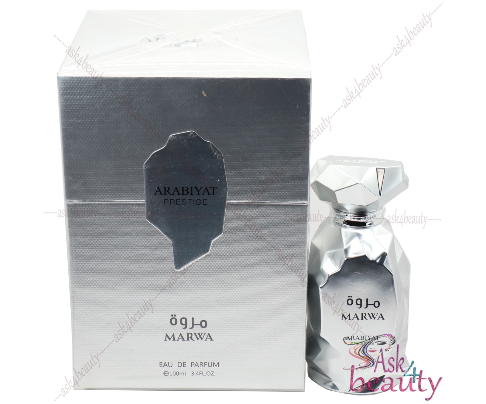 Arabiyat Prestige Marwa For Men EDP 3.4oz/100mL New In Box