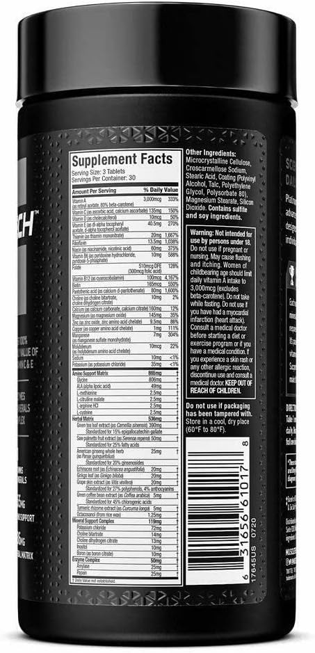 Platinum Multivitamins for Men & Women – Multi-Vitamin Supplement – 90 Capsules