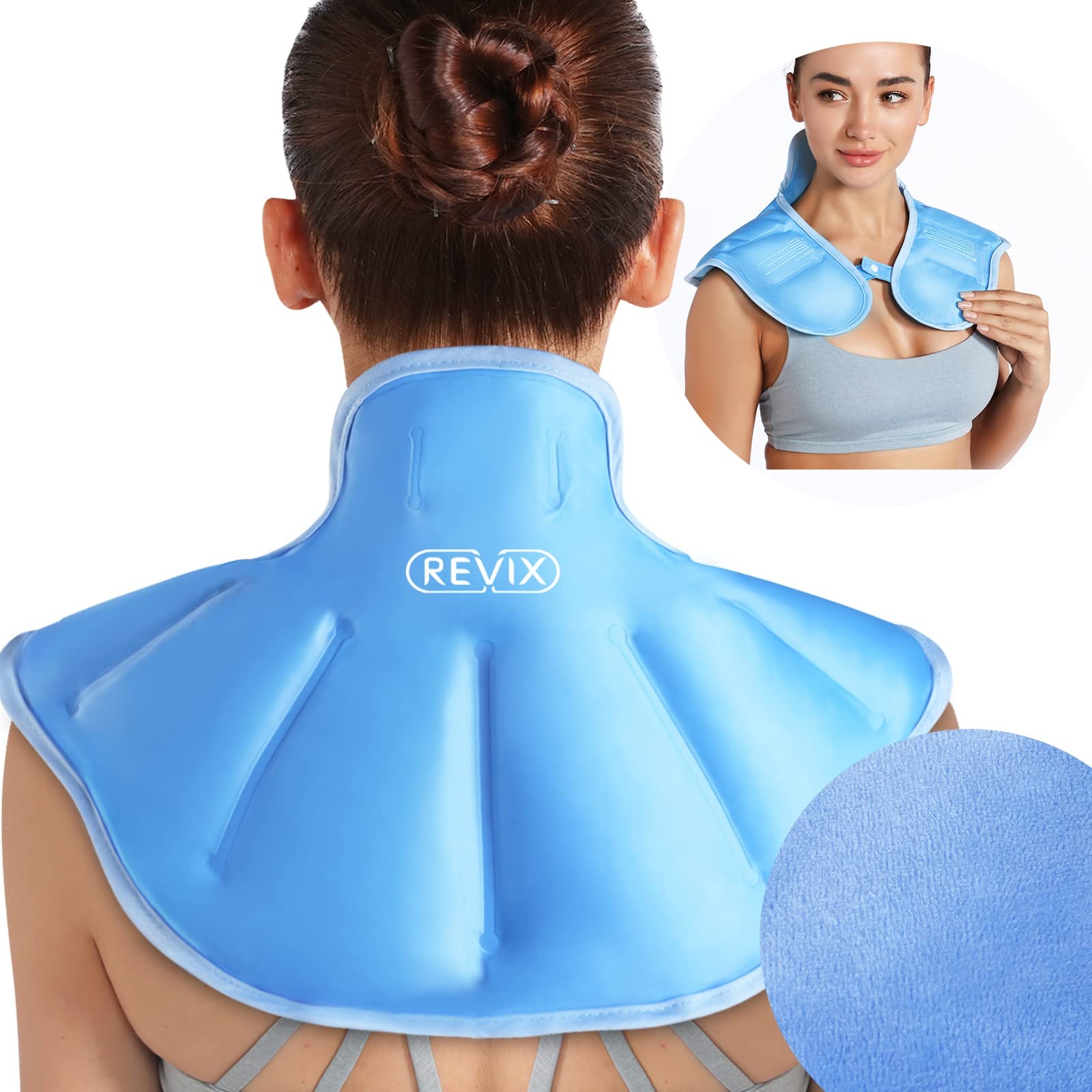 Ice Pack for Neck and Shoulders Upper Back Discomfort, Large Neck Ice Pack Wr…