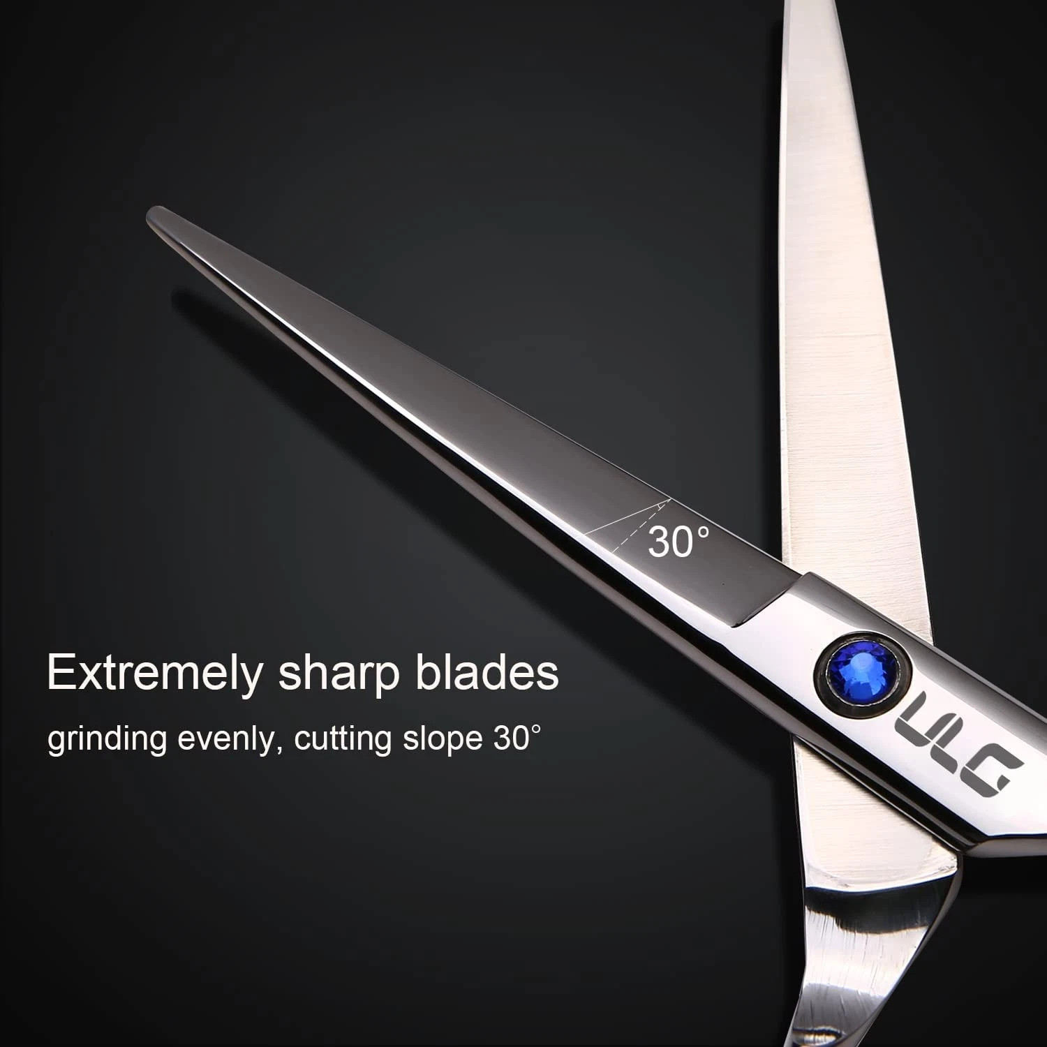 Hair Cutting Scissors, ULG Professional Hair Scissors 6.5 inch Right-Hand Razor