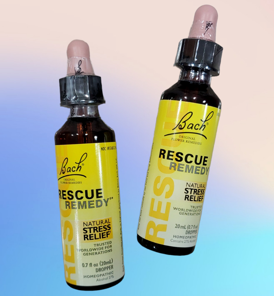 2 PACK, 0.7 fl oz (20mL) EACH bottle, Bach RESCUE REMEDY, NEW, SEALED, (NO BOX)