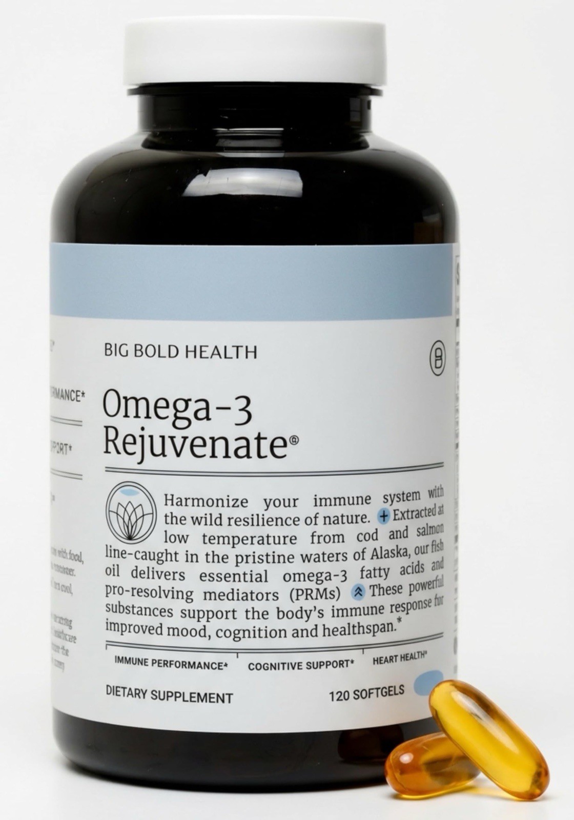 Big Bold Health Omega-3 Rejuvenate – Fish Oil – 120 Softgels – Free Shipping