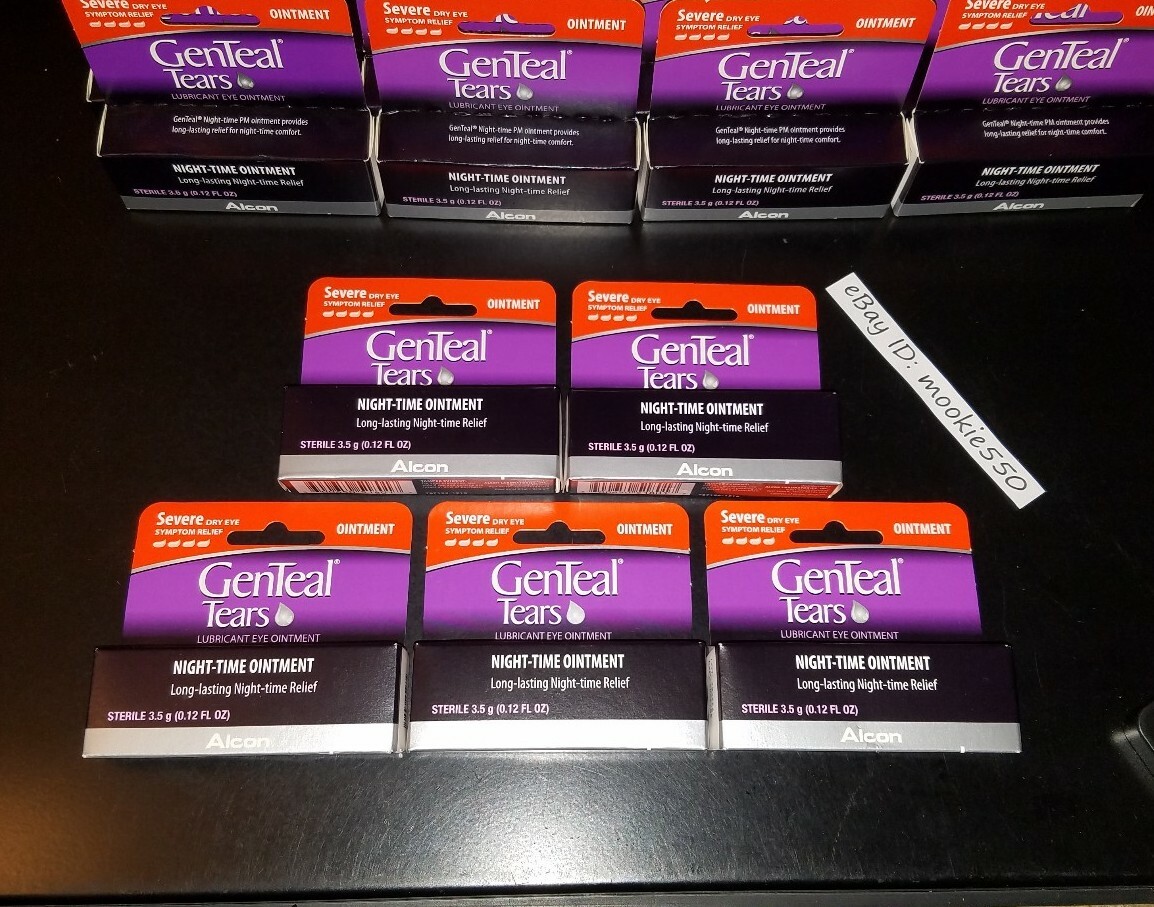 EXP 08/2026+! 5 Box Lot GenTeal Tears Night-Time PM Lubricant Eye Ointment 3.5g