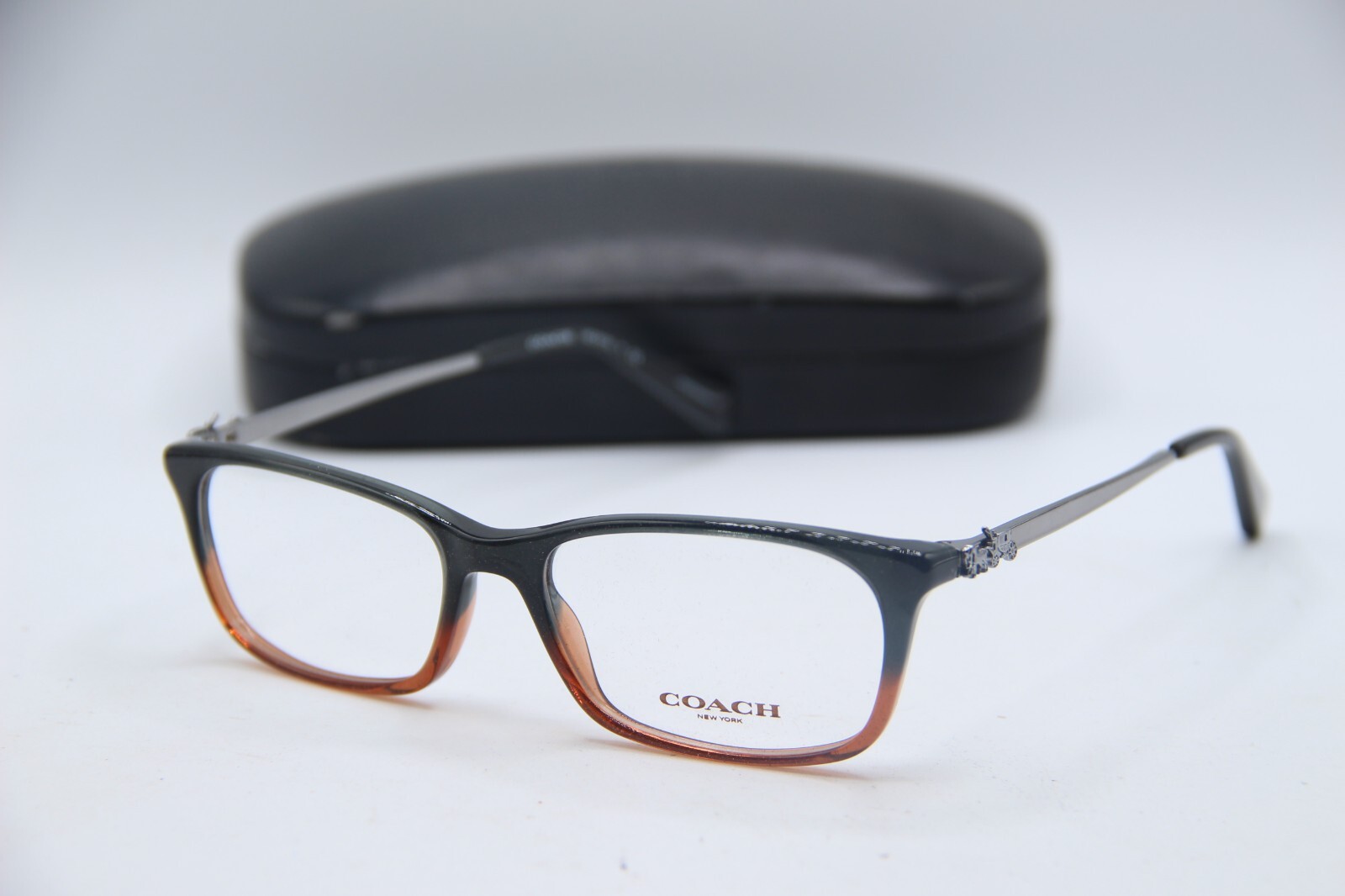 NEW COACH HC 6110 5475 BLACK AMBER GLITTER GRADIENT AUTHENTIC EYEGLASSES 52-16