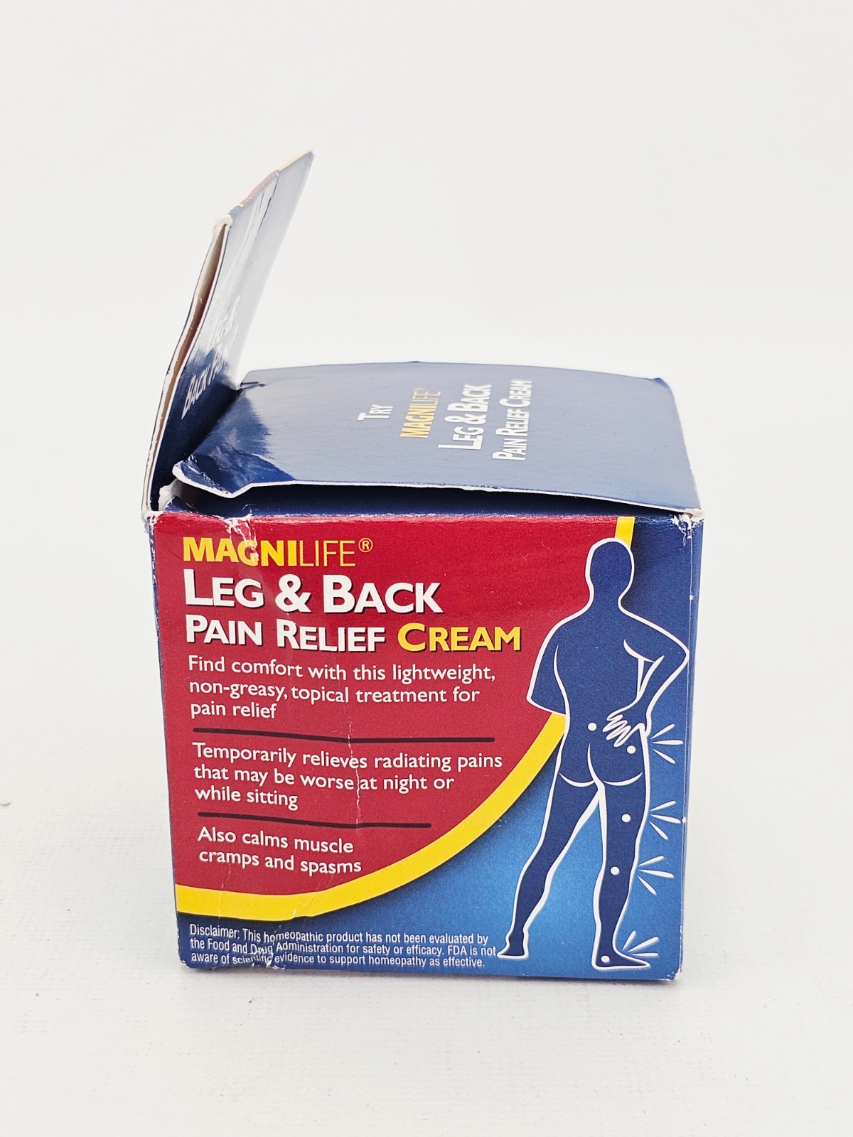 MagniLife Leg Back Pain Relief Cream Relieves Burning Tingling Shooting 4 Oz