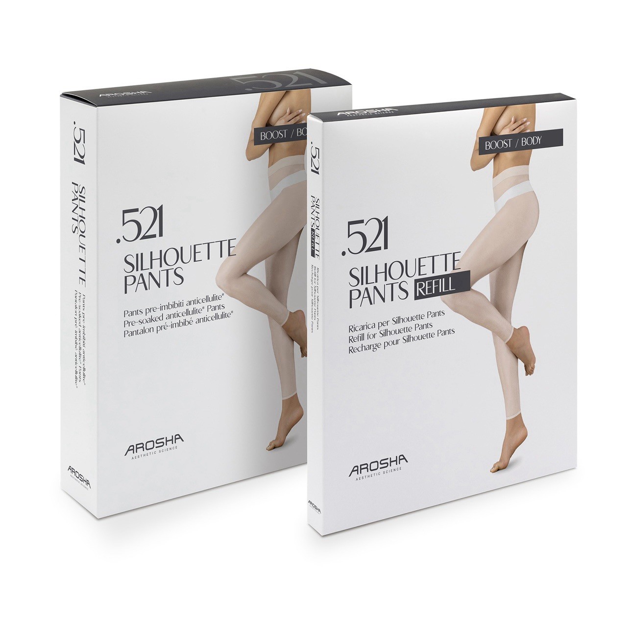 Arosha 521 Silhouette Pants Set + Refill | Body Care Set | Italy