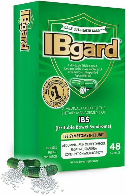 IBgard for Irritable Bowel Syndrome Full Sz 48 Capsules New Factory Sealed Box
