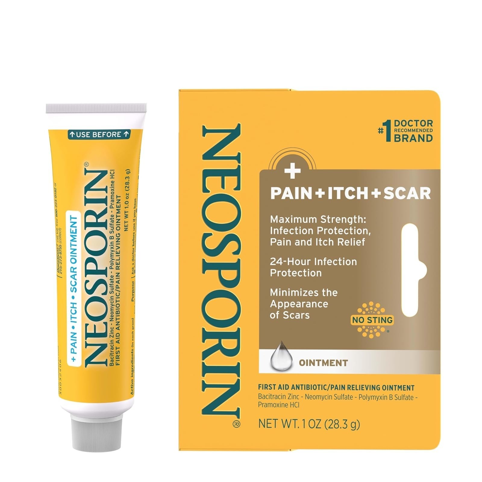 Neosporin Burn Relief Ointment 0.5 oz – Antibiotic & Analgesic