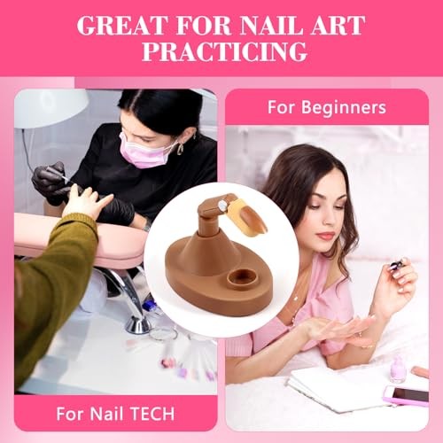 Practice Fingers Hand Acrylic Nails: 3PCS Fake Fingers to Practice Fake Solid