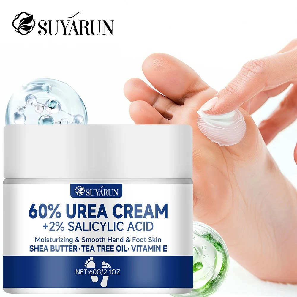 60% Urea Foot Cream for Cracked Heels & Dry Skin – Intensive Moisturizing Treatm