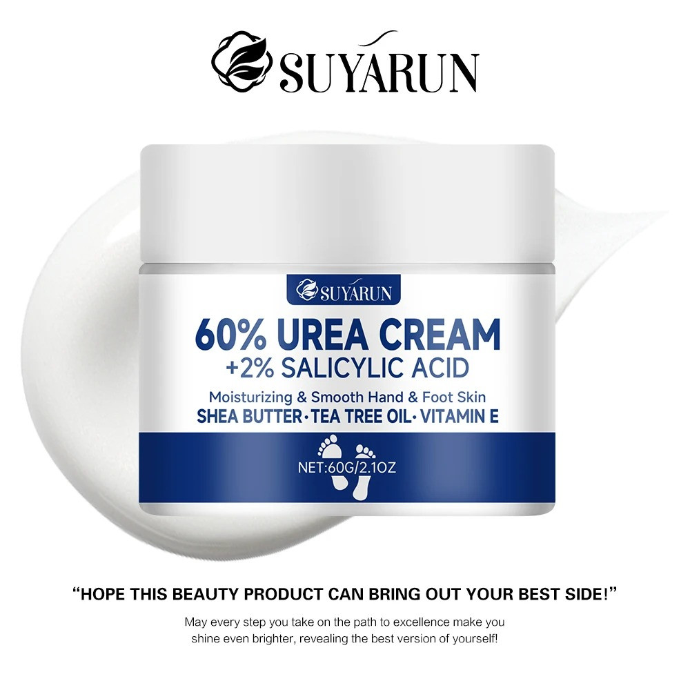 60% Urea Foot Cream for Cracked Heels & Dry Skin – Intensive Moisturizing Treatm