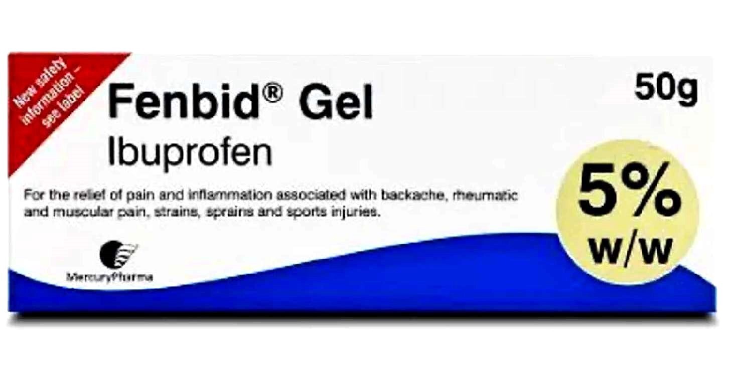 Ibuprofen Topical Gel 5% Rapid Pain Relief Back Rheumatic Muscular Pain 50G