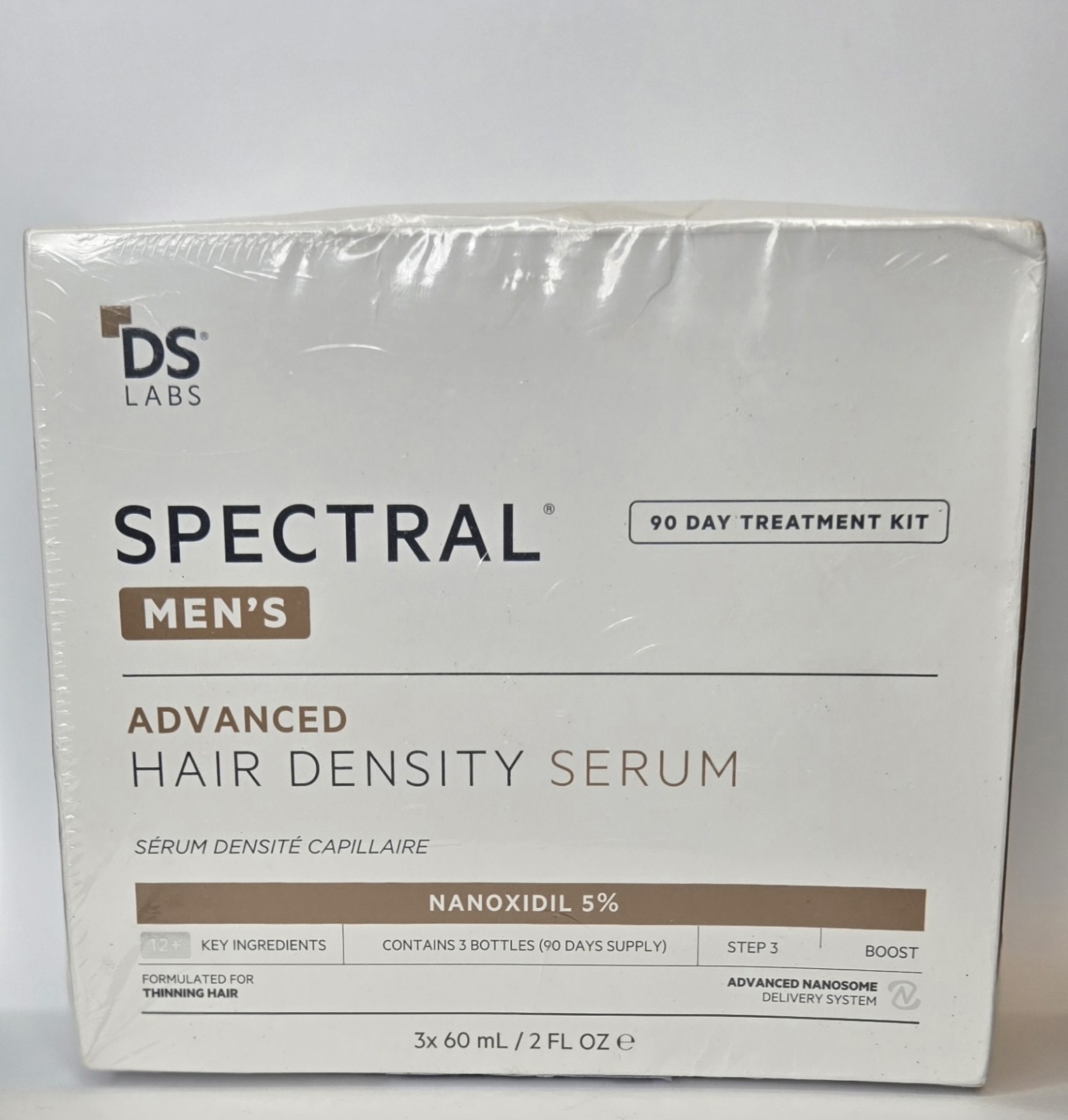 DS Labs Spectral Men’s Hair Density Serum 90 Day Treatment Kit Sealed