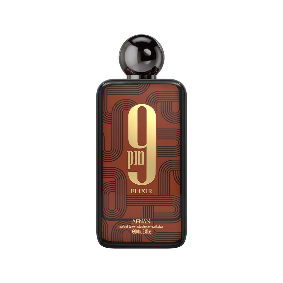 Afnan 9 PM Elixir Intense Extrait De Parfum Cologne Unisex 100 ML Brand New