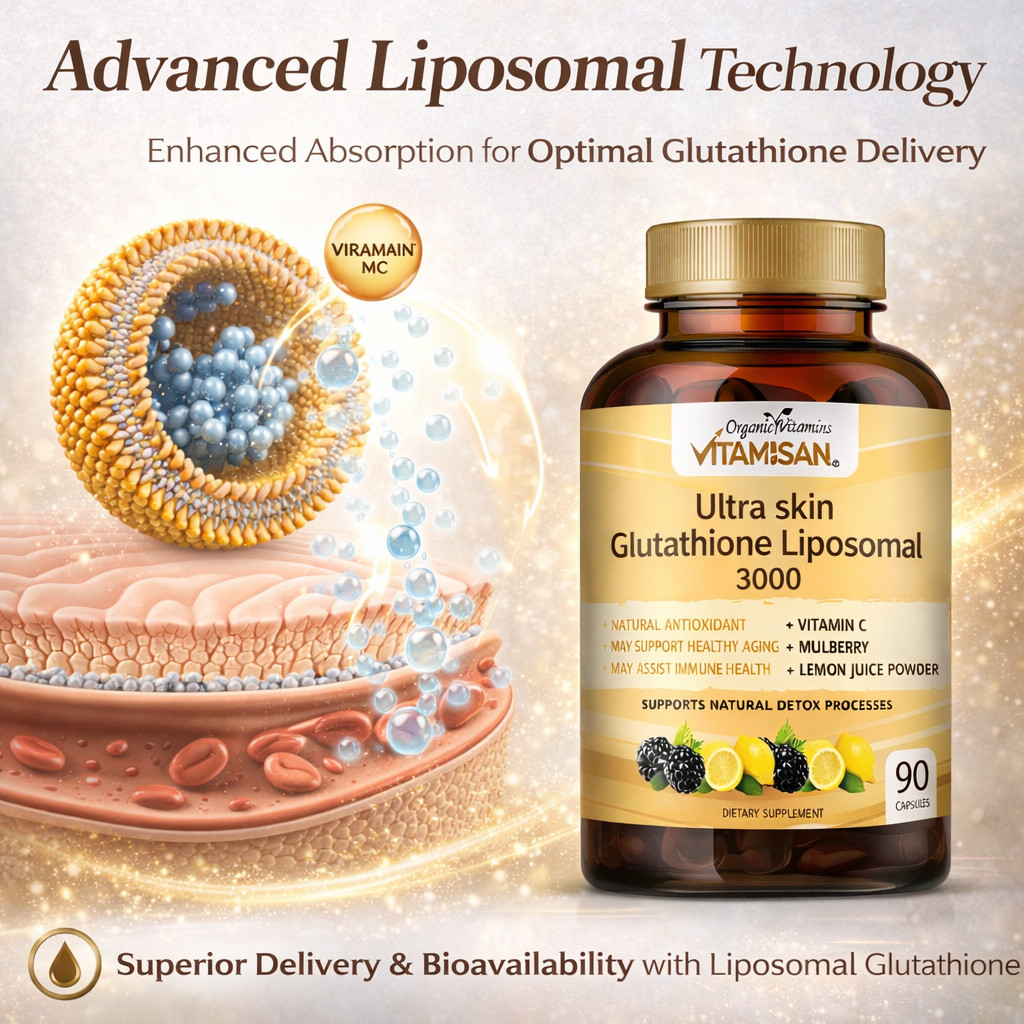 Vitamisan Liposomal Glutathione 3000mg – 90 Capsules – Master Liver Detox