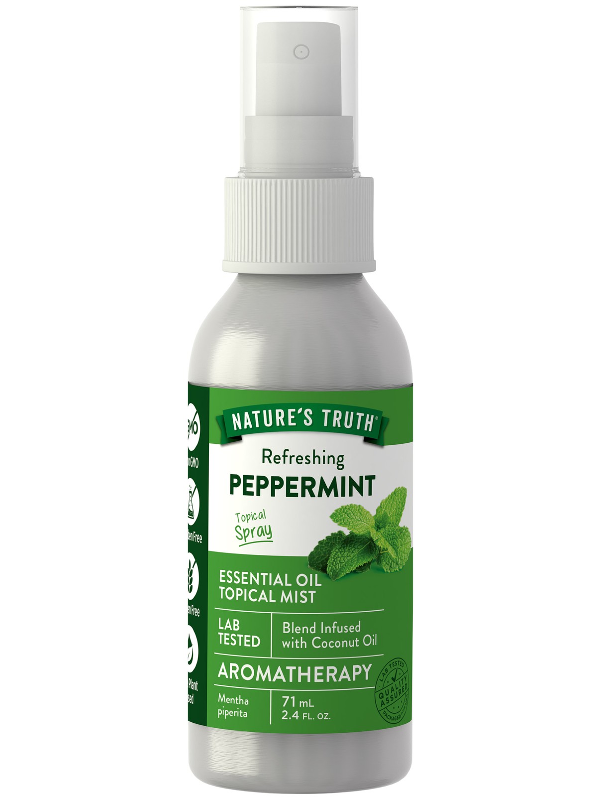 Peppermint Essential Oil Spray 2.4 Fl Oz | Aromatherapy | by Nature’s Truth