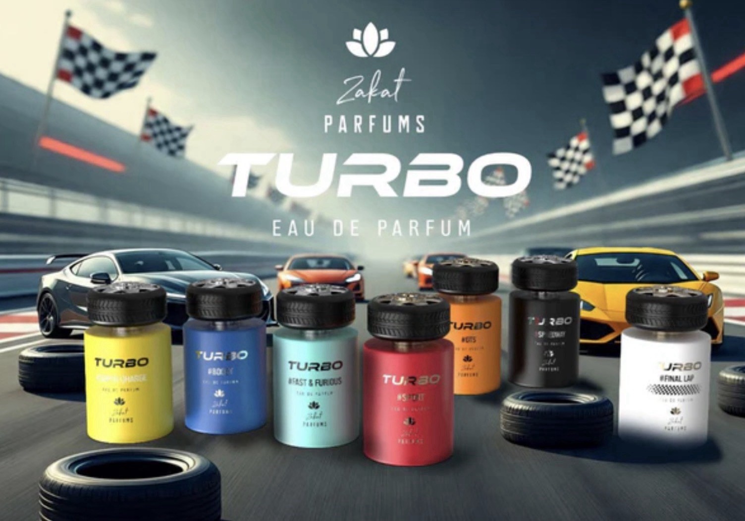 Turbo GTS by Zakat Eau de Parfum For Men 3.4 fl. oz / 100 ml NEW SEALED