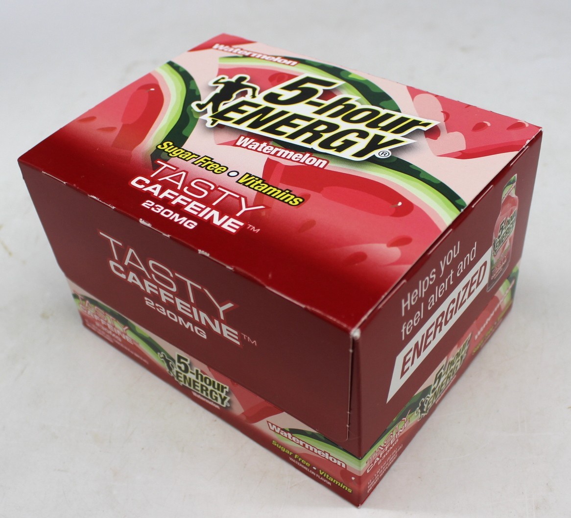 5 Hour Energy Extra Strength Watermelon 12 Count Box 1.93 oz Shots Five Hr New