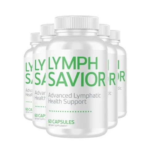 5-Pack Lymph Savior – Advanced Lymphatic Health Support Supplement – 300 Caps
