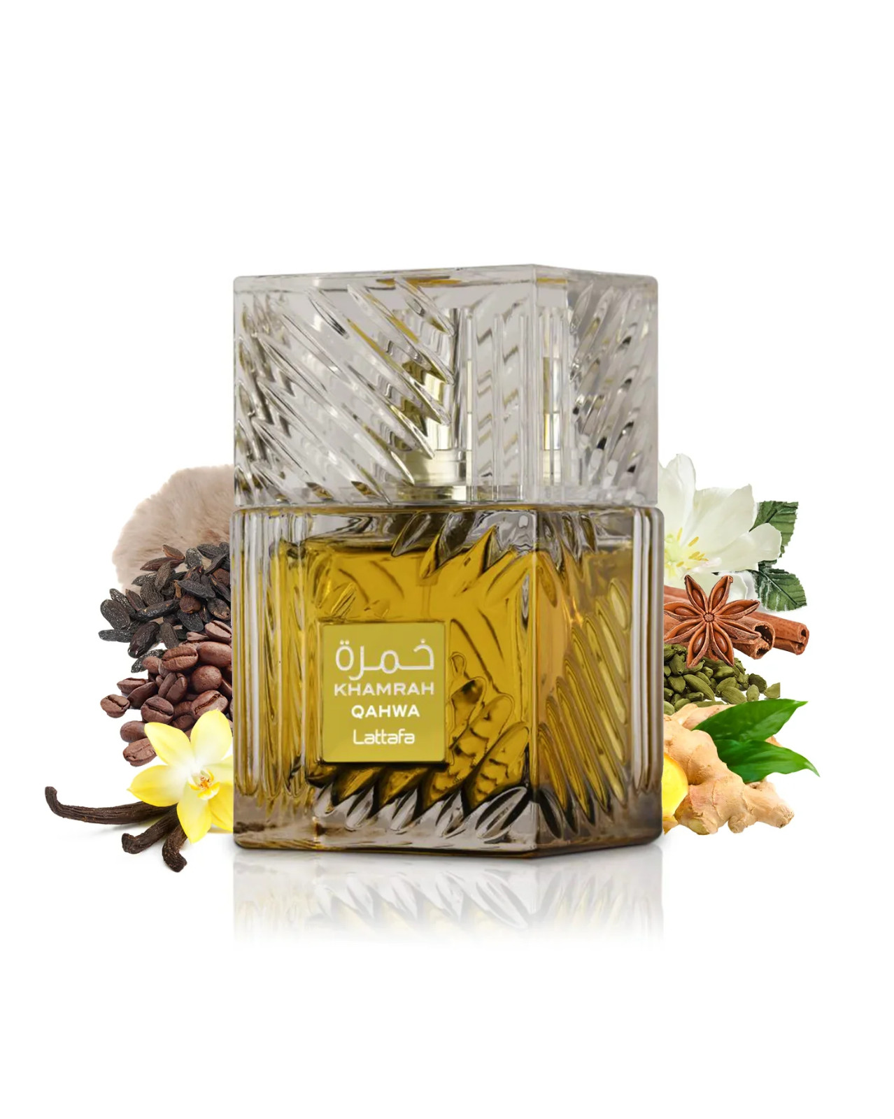 Lattafa Khamrah Qahwa Eau de Parfum 100ml Unisex – Warm Coffee Vanilla Cinnamon
