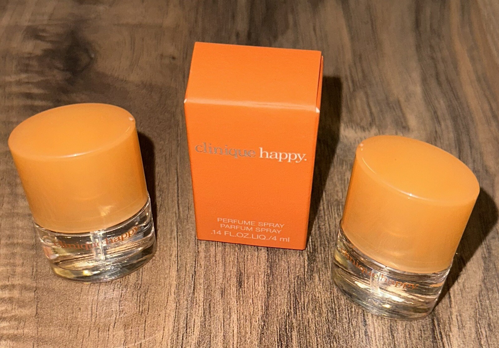(3) Happy by Clinique Eau de Parfum Women’s Perfume .14 Fl Oz Travel Size Spray