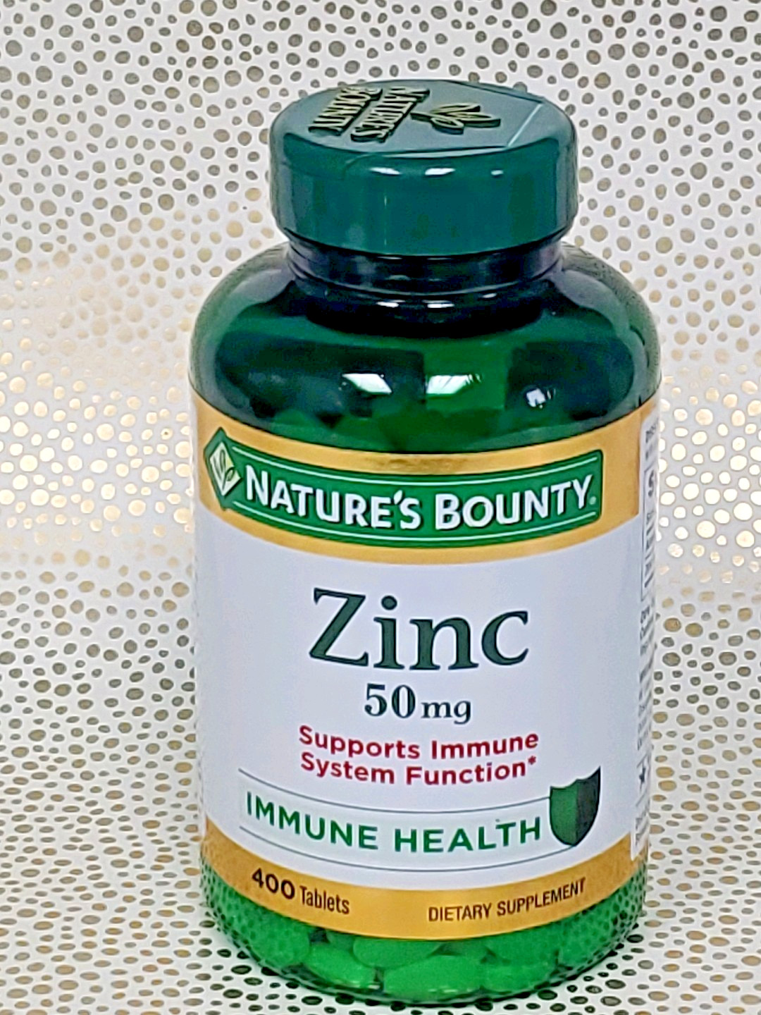 NATURE’S BOUNTY ZINC 50mg 400 ct Tablets Supports ~ Immune Health ~ Exp. 08/2028