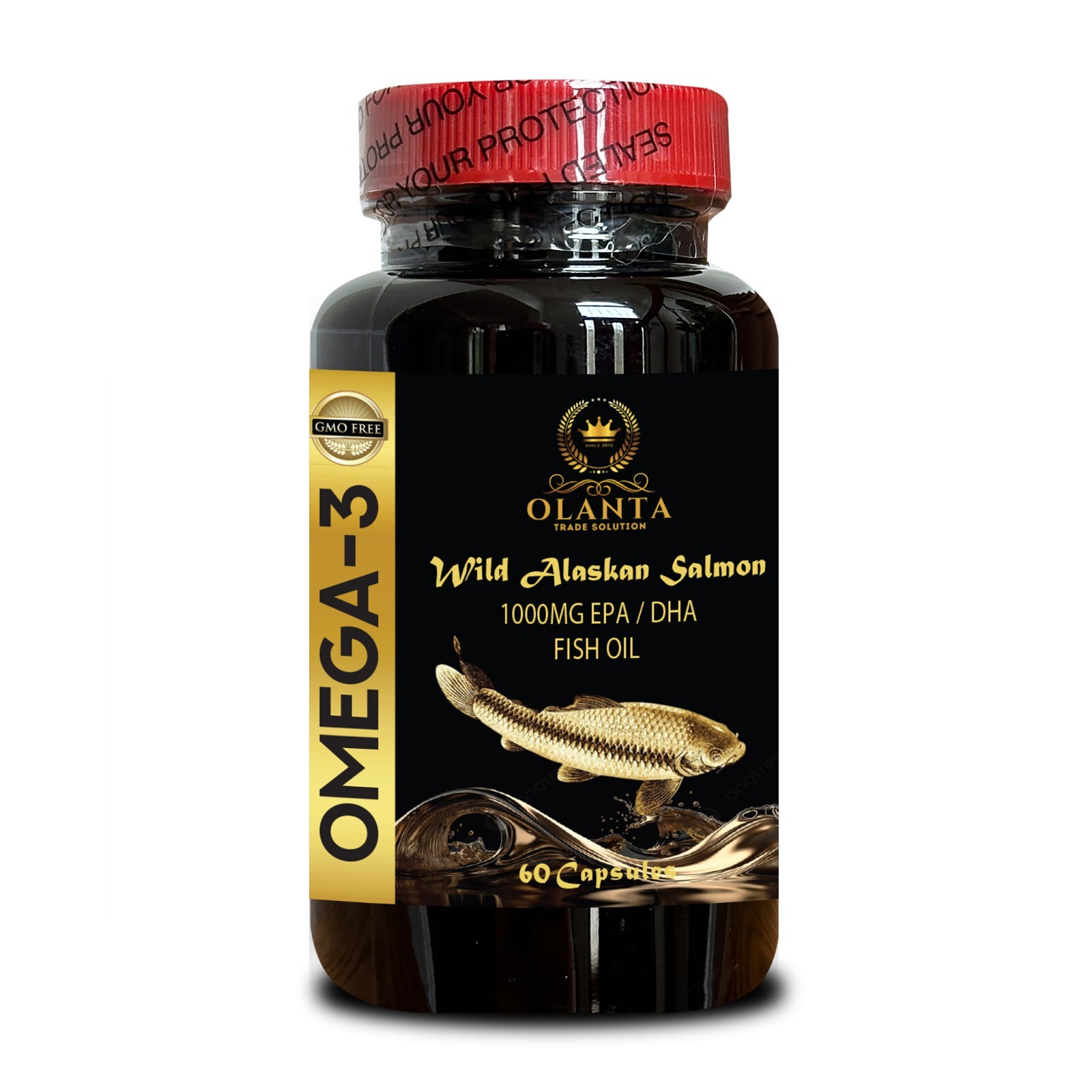 OMEGA 3 FISH OIL – Omega 3 Supplement for Healthy functionality Brain, Eyes -1B