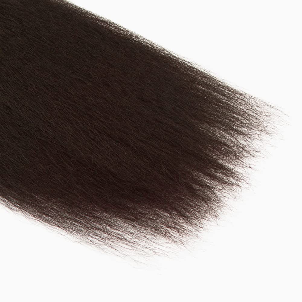 HrceYocr Kinky Straight Brown Bundles 14-18 Inch 50g/Bundle
