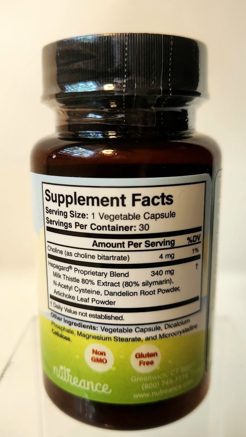 Hepagard Natural Liver Support 30 Capsules Expires 5/2027