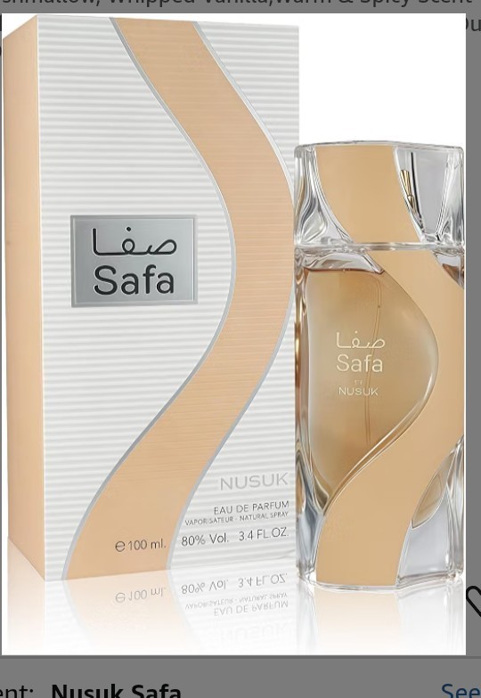 NUSUK Safa Eau de Parfum EDP Spray 3.4 fl oz / 100 ml.*Made in UAE*