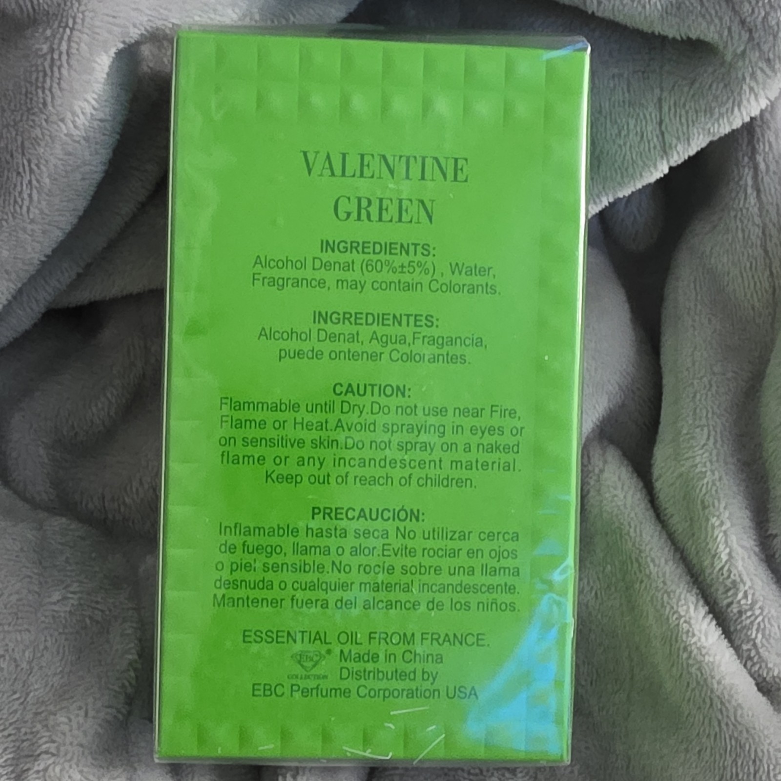 EBC Valentine Green For Woman Eau de Parfum Spray, Regular Size 3.4 fl oz