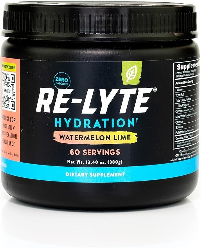 REDMOND Re-Lyte Hydration Electrolyte Powder Mix Watermelon Lime exp: 08/2028