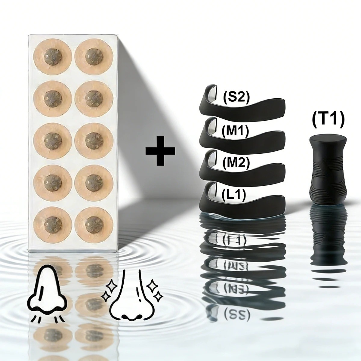 Magnetic Nasal Breathing Strips 90 Pcs