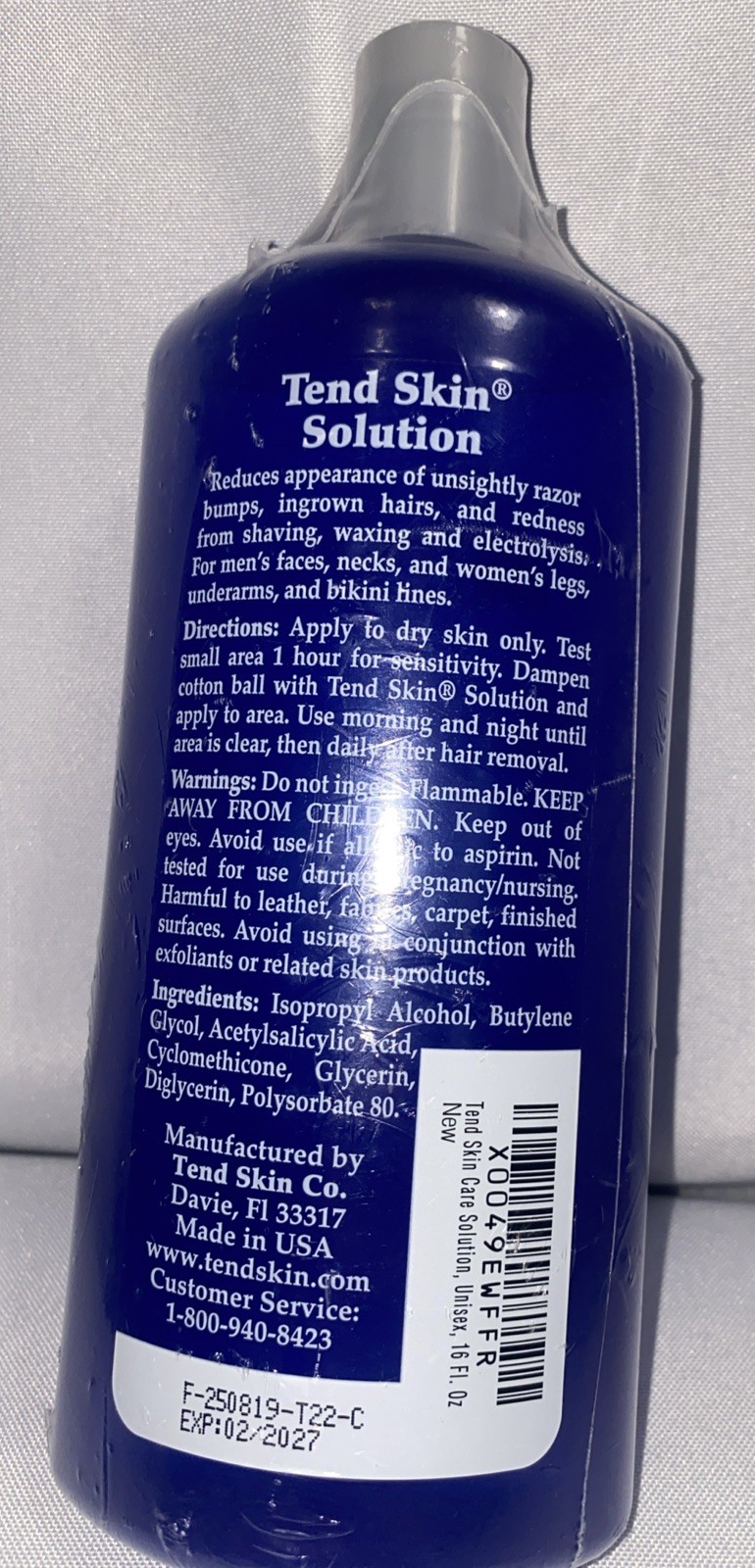 Tend Skin Solution-16 Fl Oz Reduces Ingrown Hairs, Razor Bumps