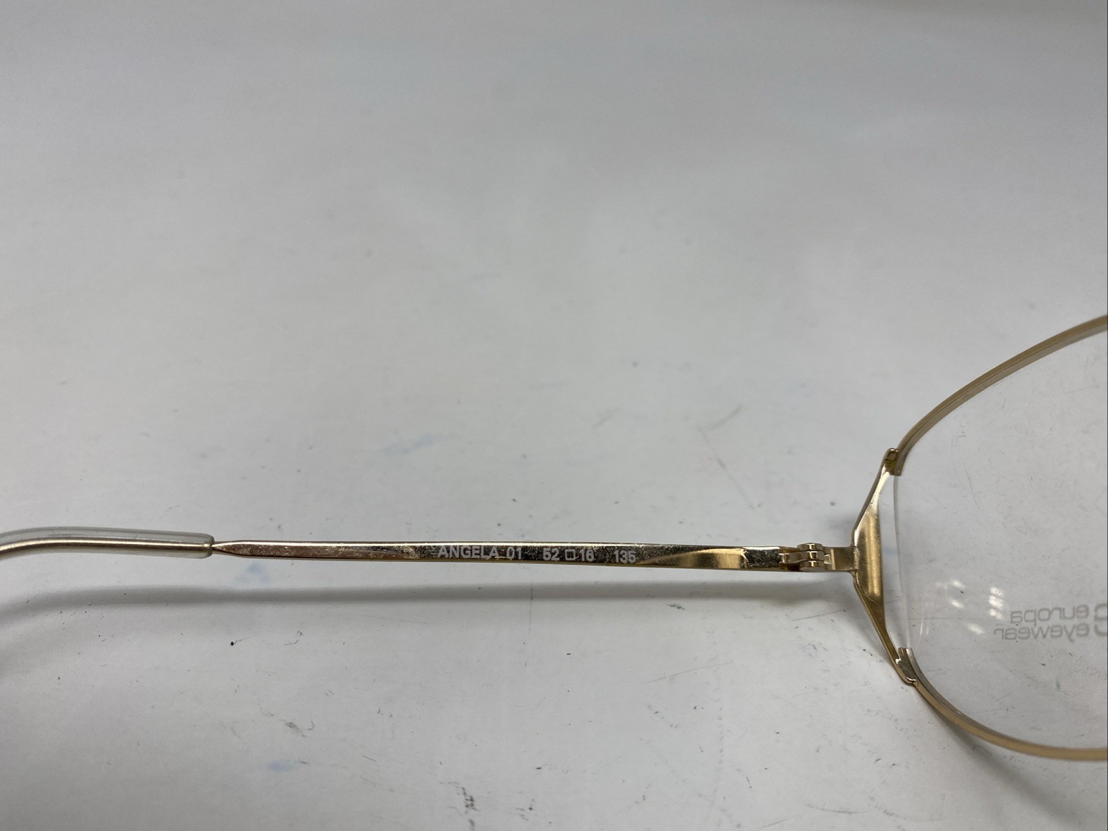 Europa Eyewear Italy ANGELA 01 52-18-135 Gold Full Rim Eyeglasses Frame SR97