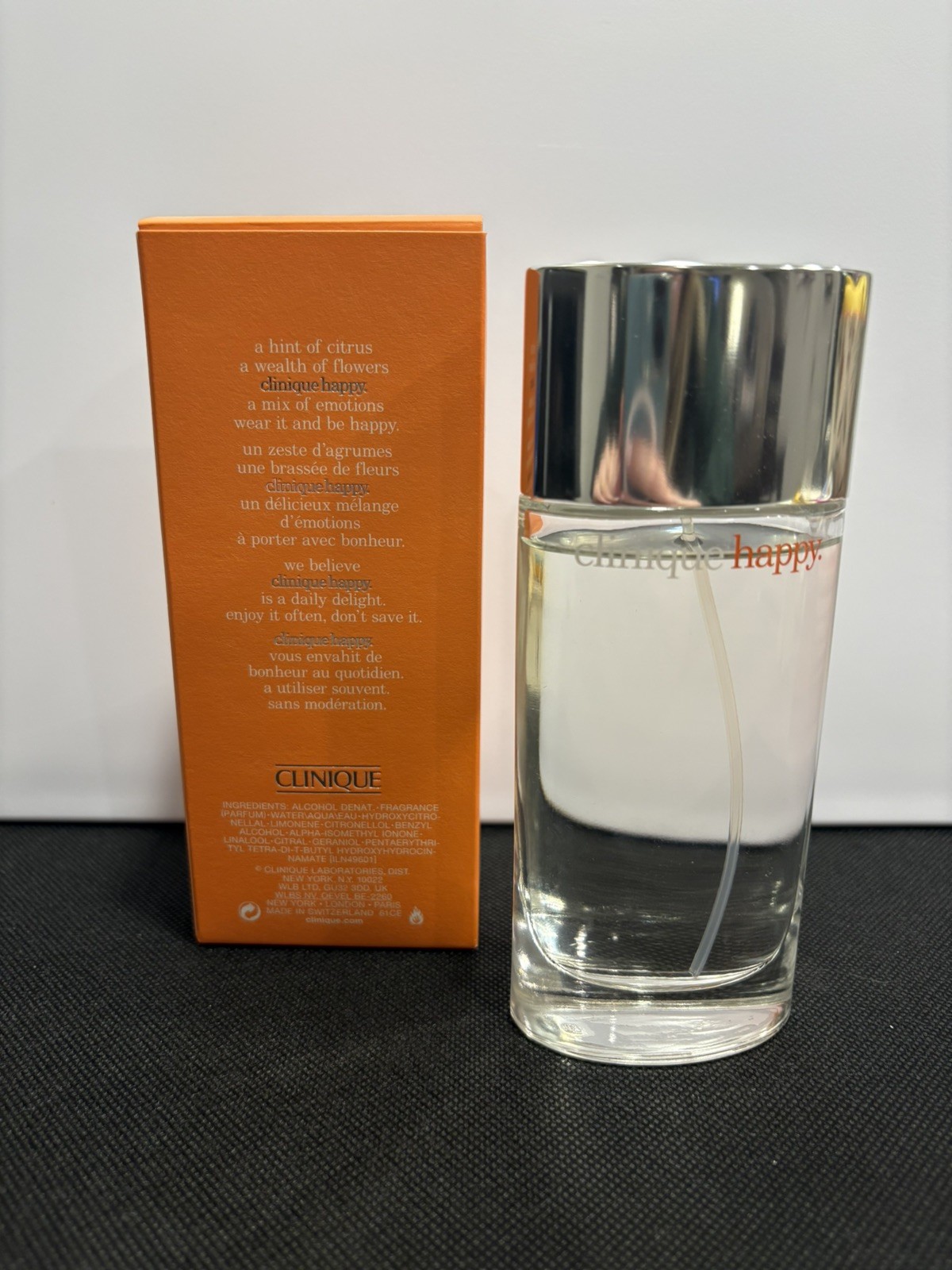 Happy by Clinique Eau de Parfum Spray 3.4 oz – 95% Full
