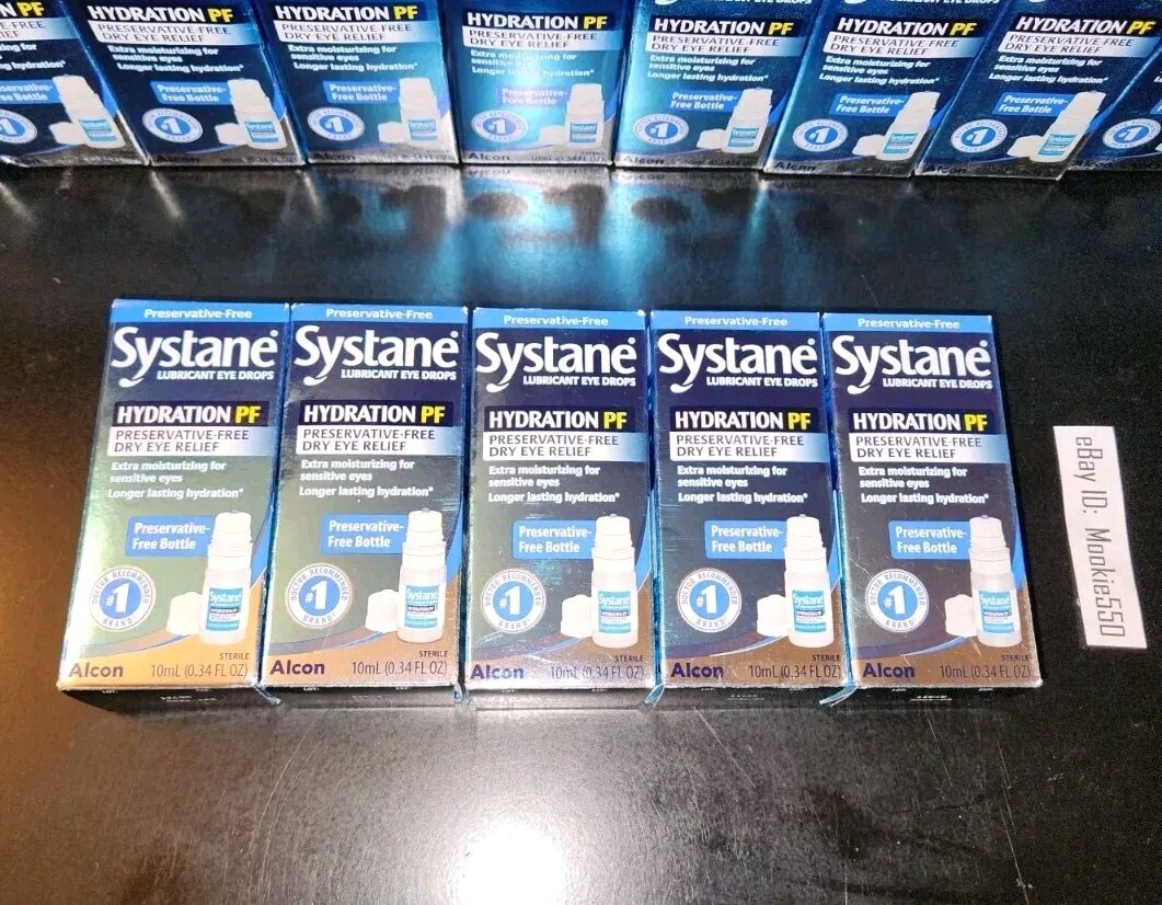 EXP 03/2026+! 5 Lot Systane HYDRATION PF Preservative-Free Dry Eye Drops 10mL