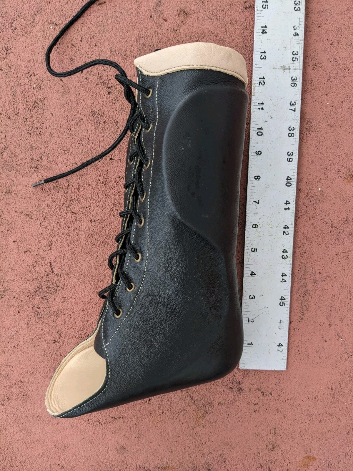 Stylish LEATHER AFO ORTHOPEDIC Boot left Foot Adult Unknown Brand.