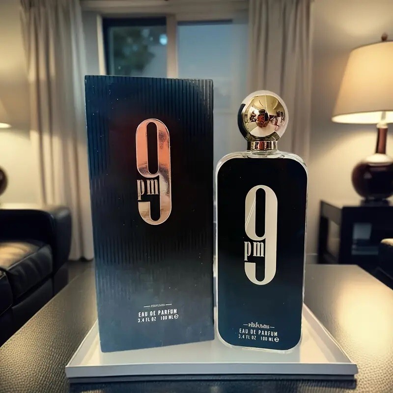 AFNAN 9 PM EAU DE PARFUM SPRAY FOR MEN 3.4 Oz / 100 ml New Sealed