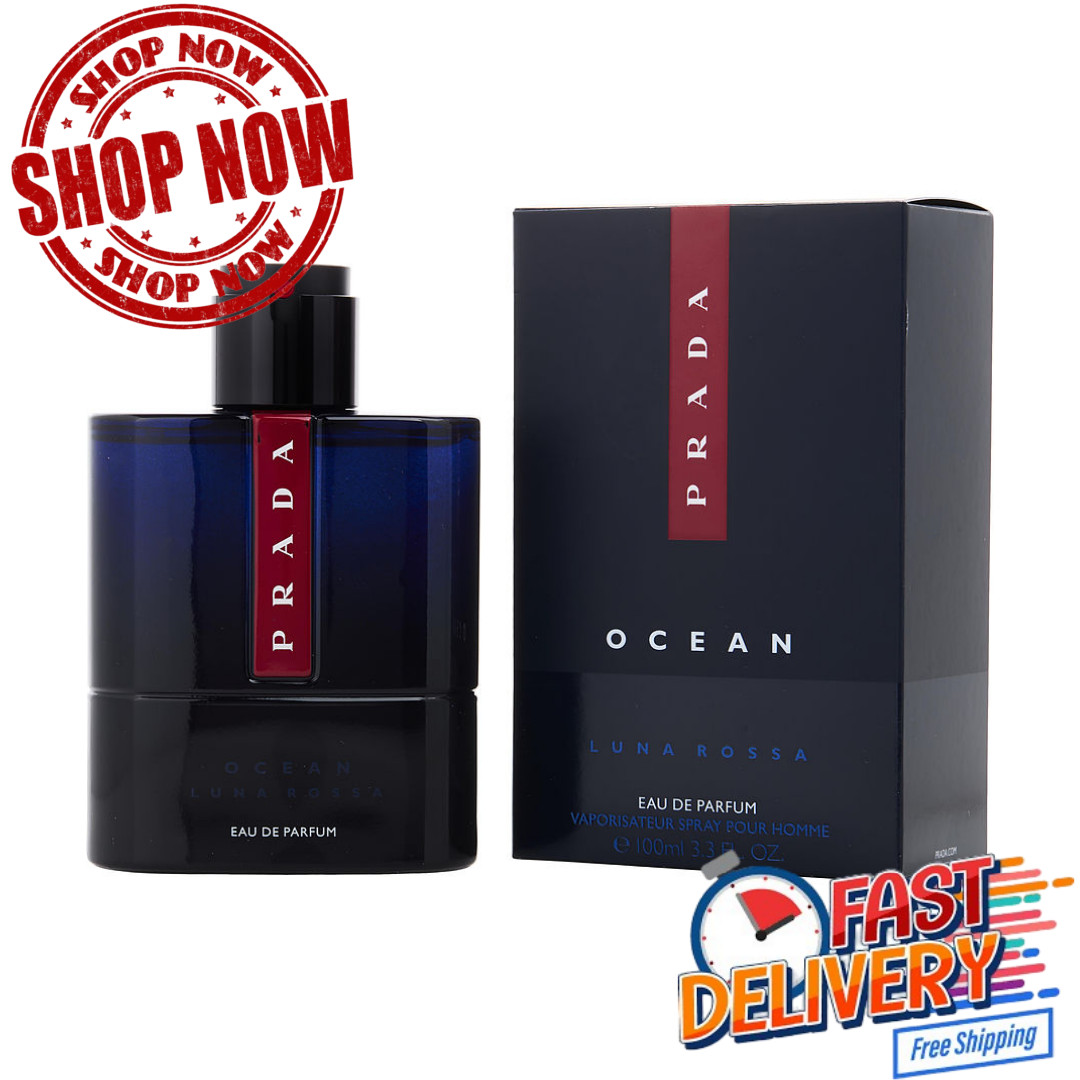 Prada Luna Rossa Ocean Eau de Parfum for Men 3.3 oz / 100ml Cologne Spray – NEW