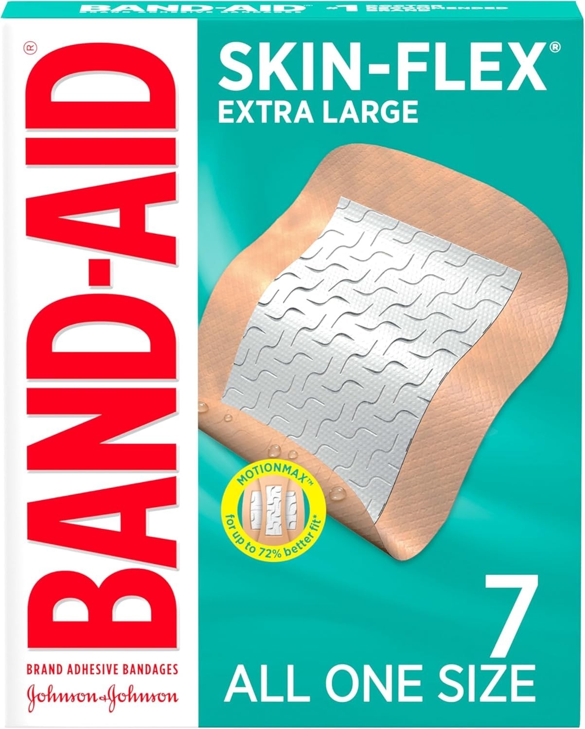 BAND-AID Brand Skin-Flex Adhesive Bandages for First Aid and Wound Care 7 ct.